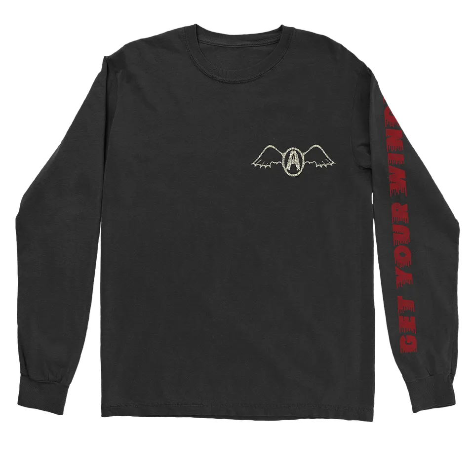 aerosmith-wings-longsleeve-schwarz-get-your-wings-baumwolle image 1