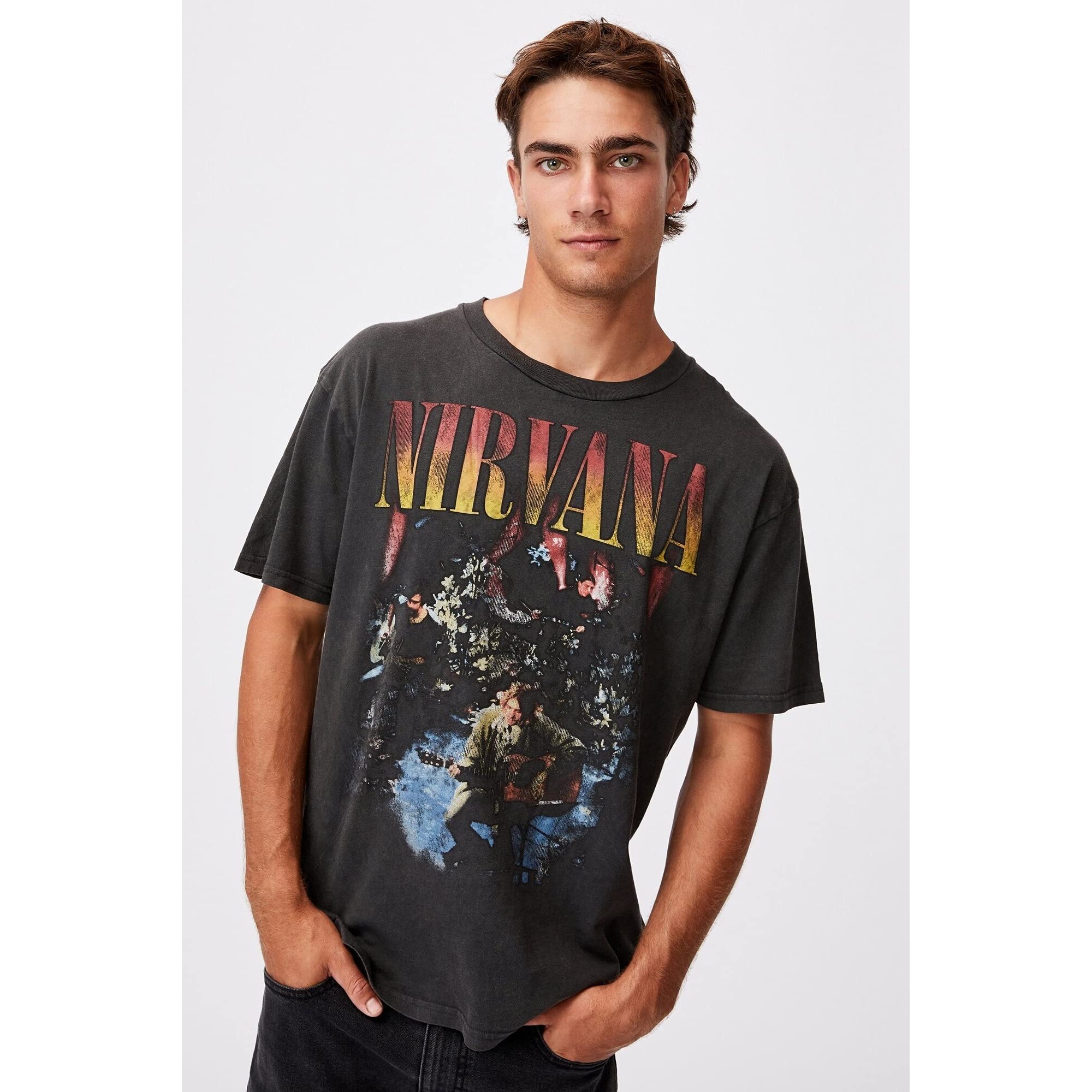 amplified-nirvana-unplugged-in-new-york-t-shirt-m-charcoal image 2
