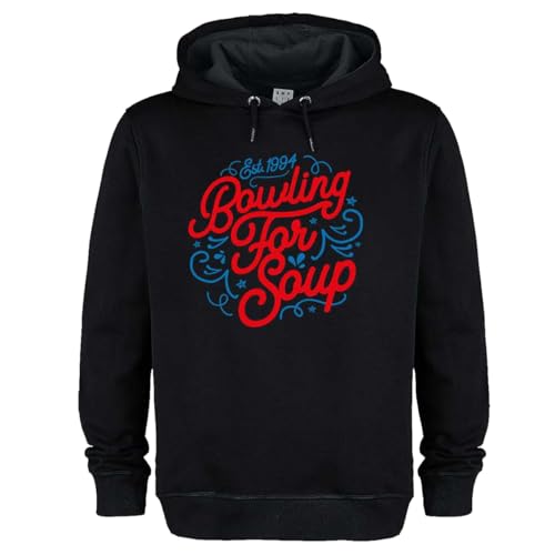 amplified-swirly-hoodie-kapuzenpullover-schwarz-l-baumwolle image 2