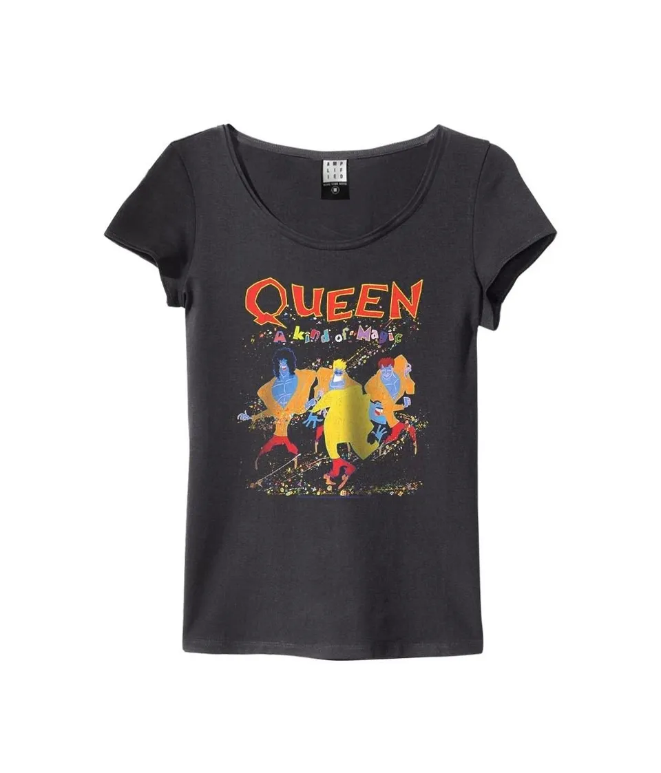 amplified-queen-a-kind-of-magic-t-shirt-damen-anthrazit-xl image 1