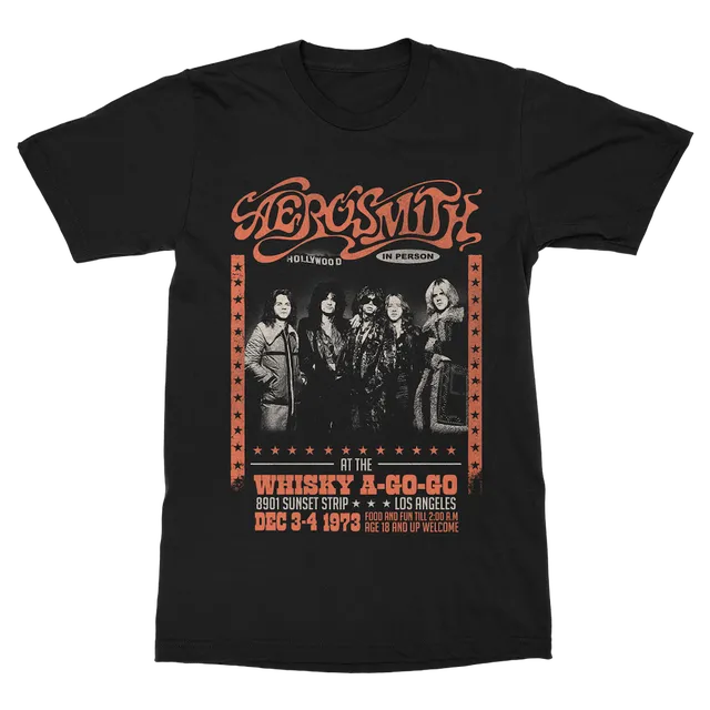 aerosmith-whisky-a-go-go-t-shirt-schwarz-unisex image 1