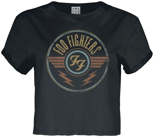 amplified-foo-fighters-air-t-shirt-damen-charcoal-s image 1