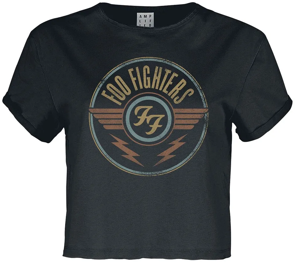 amplified-foo-fighters-air-t-shirt-damen-charcoal-s image 1