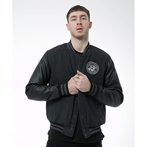 amplified-ramones-varsity-collegejacke-gr-m-logo image 5