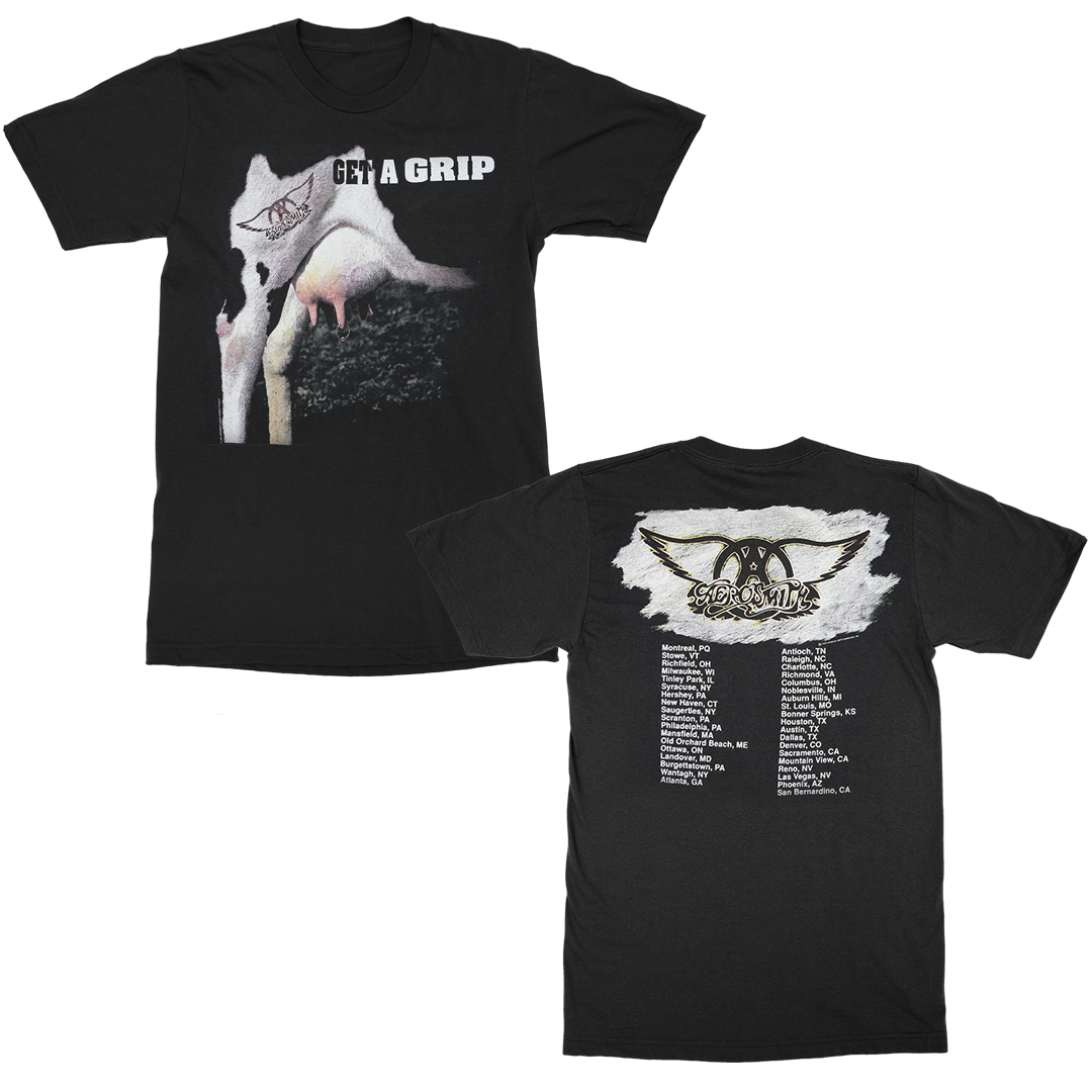aerosmith-get-a-grip-tour-t-shirt-schwarz-unisex-l image 1