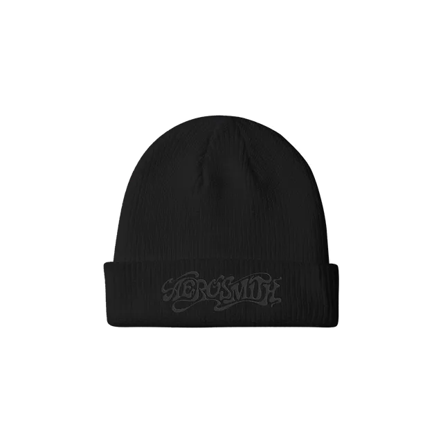 aerosmith-beanie-m-tze-schwarz-mit-logo-stick image 1