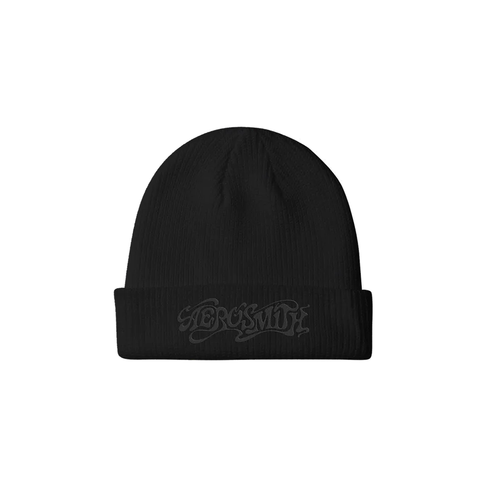 aerosmith-beanie-m-tze-schwarz-mit-logo-stick image 1