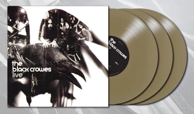 friday-music-the-black-crowes-live-schallplatte-gold-vinyl-3-lp-set image 1