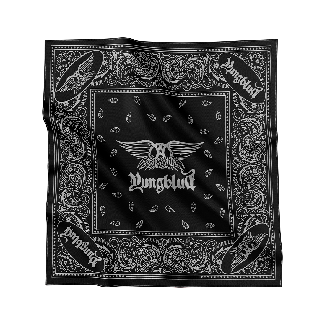 aerosmith-one-more-time-bandana-schwarz-baumwolle image 1
