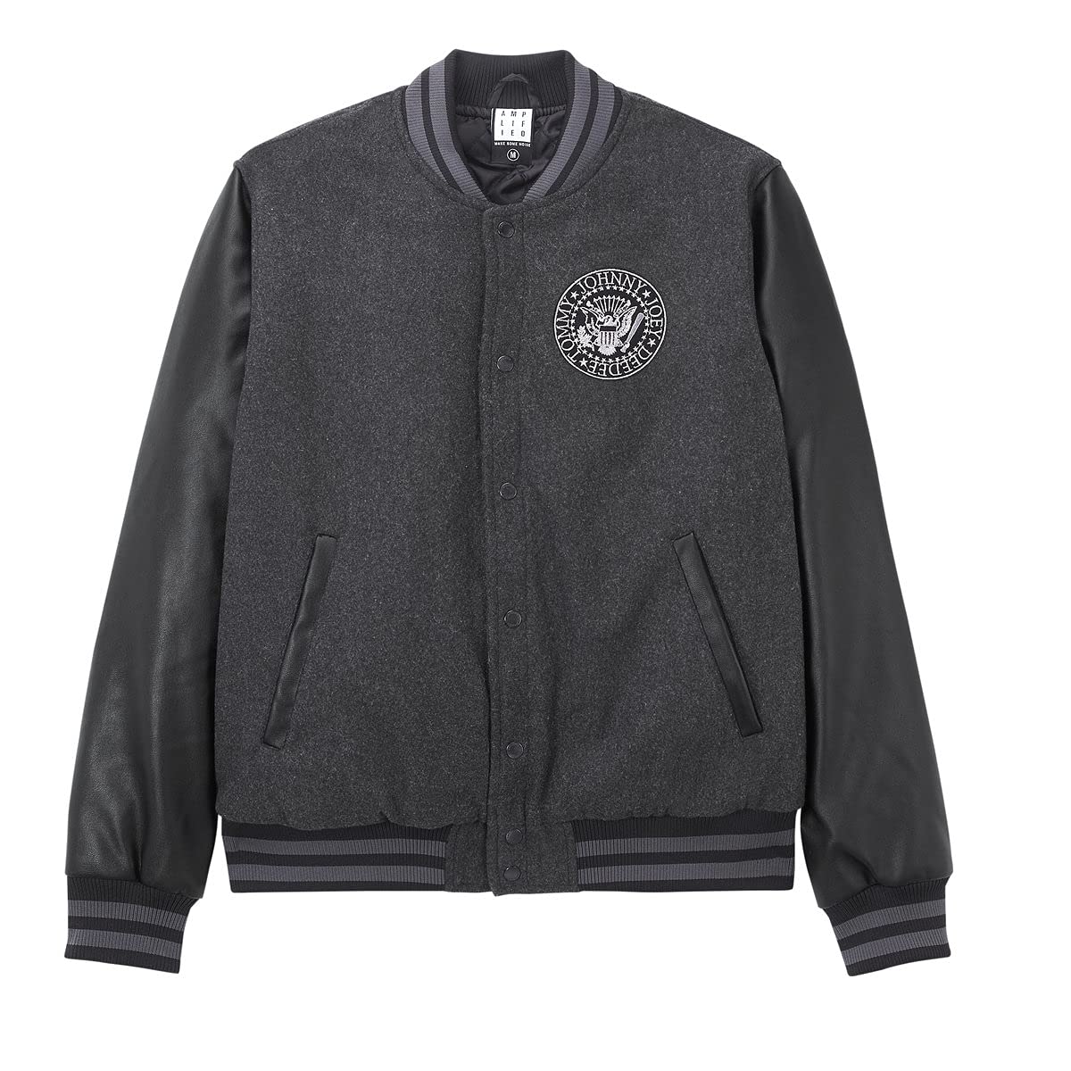 amplified-ramones-varsity-collegejacke-gr-m-logo image 1