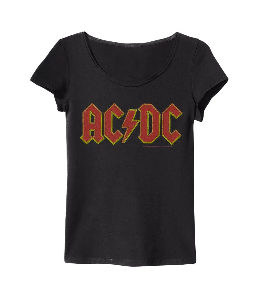 amplified-acdc-logo-t-shirt-grau-damen-xs image 1