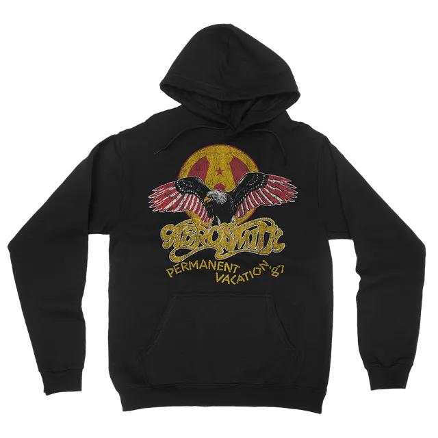 aerosmith-permanent-vacation-hoodie-kapuzenpullover-schwarz image 1
