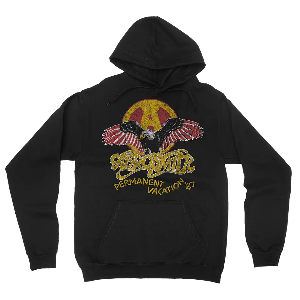 aerosmith-permanent-vacation-hoodie-kapuzenpullover-schwarz image 1