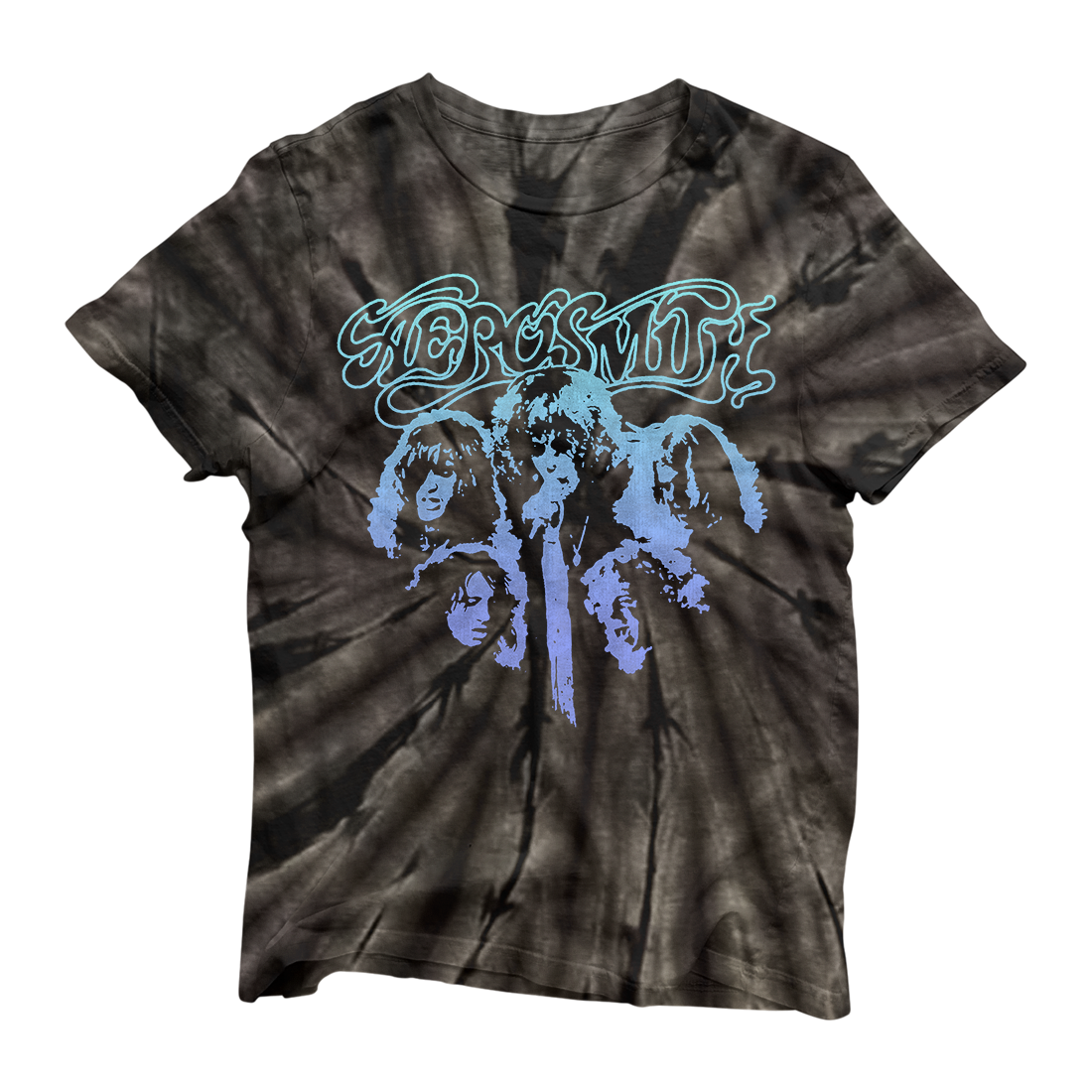 aerosmith-black-tie-dye-foto-t-shirt-baumwolle image 1