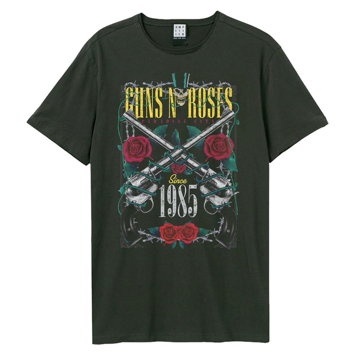 amplified-guns-n-roses-la-big-guns-t-shirt-dunkelgrau-gr-l image 1