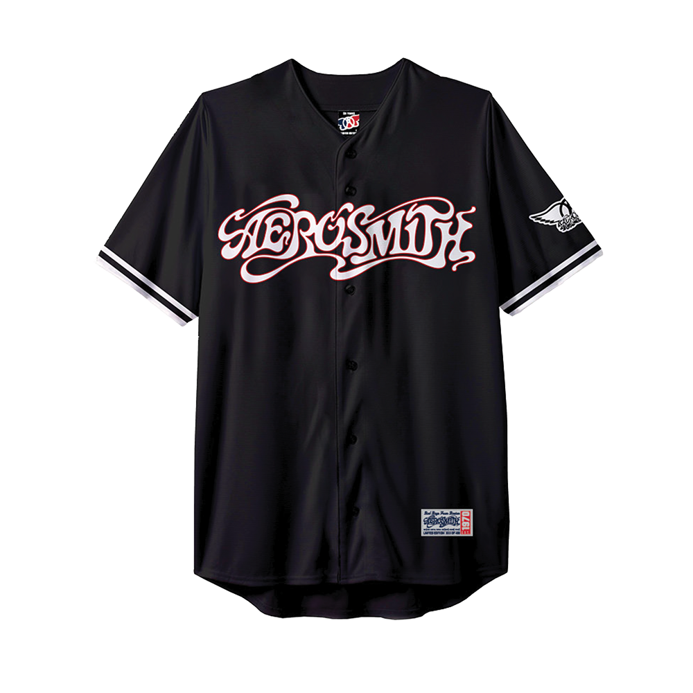 aerosmith-50-years-baseball-jersey-trikot-schwarz-gr-e-l image 1