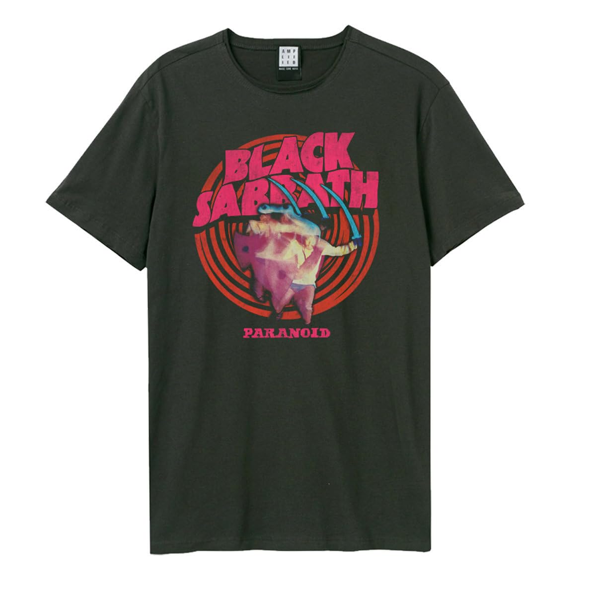 amplified-black-sabbath-t-shirt-unisex-dunkelgrau-retro-l image 1
