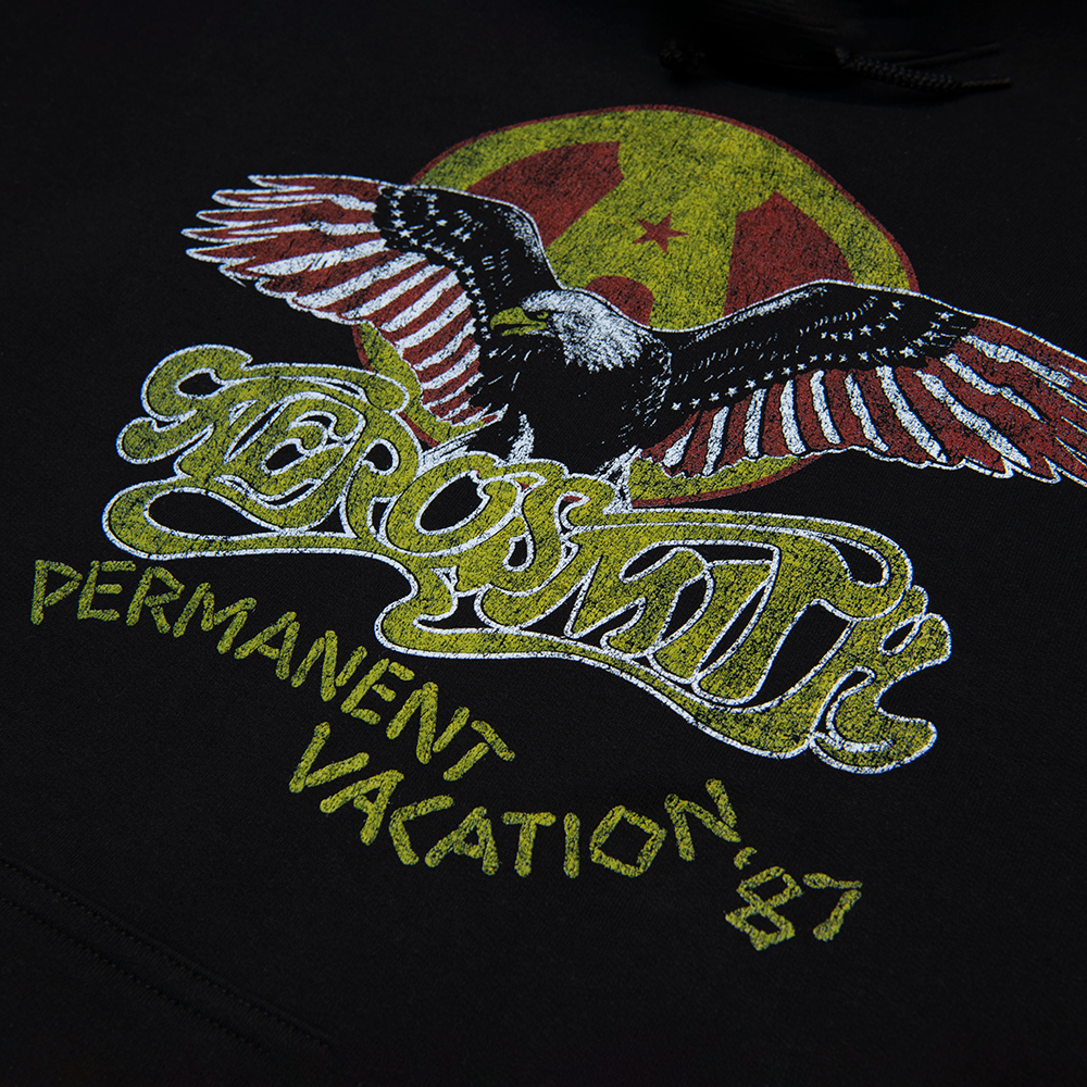 aerosmith-permanent-vacation-hoodie-kapuzenpullover-schwarz image 2