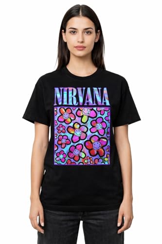 amplified-nirvana-neoflowers-band-t-shirt-m-vintage-look image 8