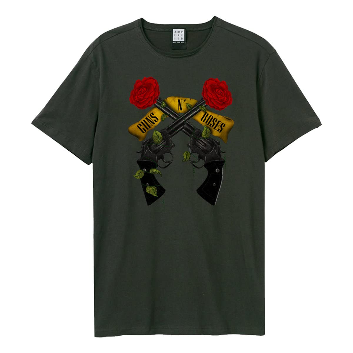 amplified-guns-n-roses-shooting-roses-t-shirt-grau-xs image 1