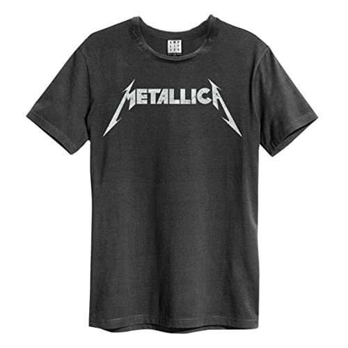 amplified-metallica-logo-t-shirt-grau-xl-loose-fit image 3