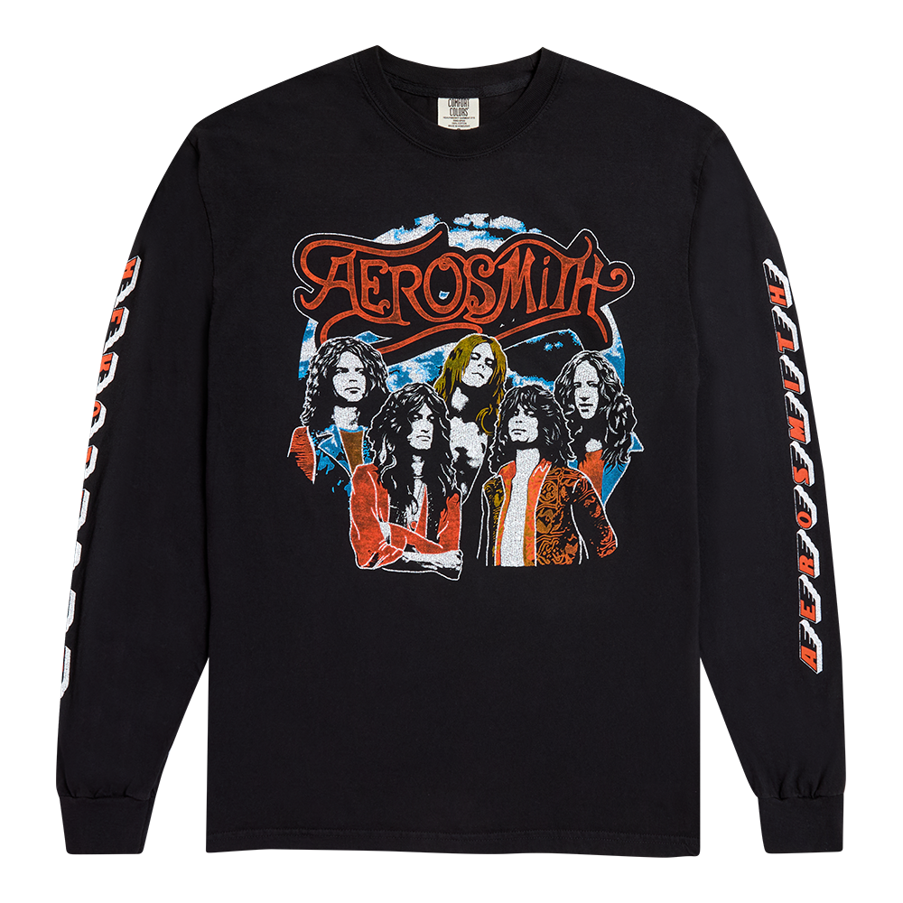 aerosmith-debut-tracklist-longsleeve-baumwolle-vintage image 1