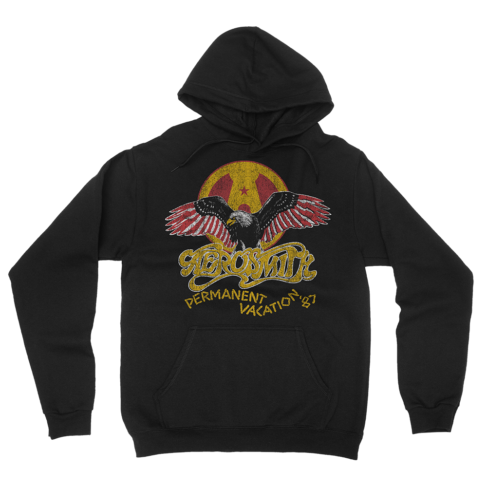 aerosmith-permanent-vacation-hoodie-kapuzenpullover-schwarz image 1