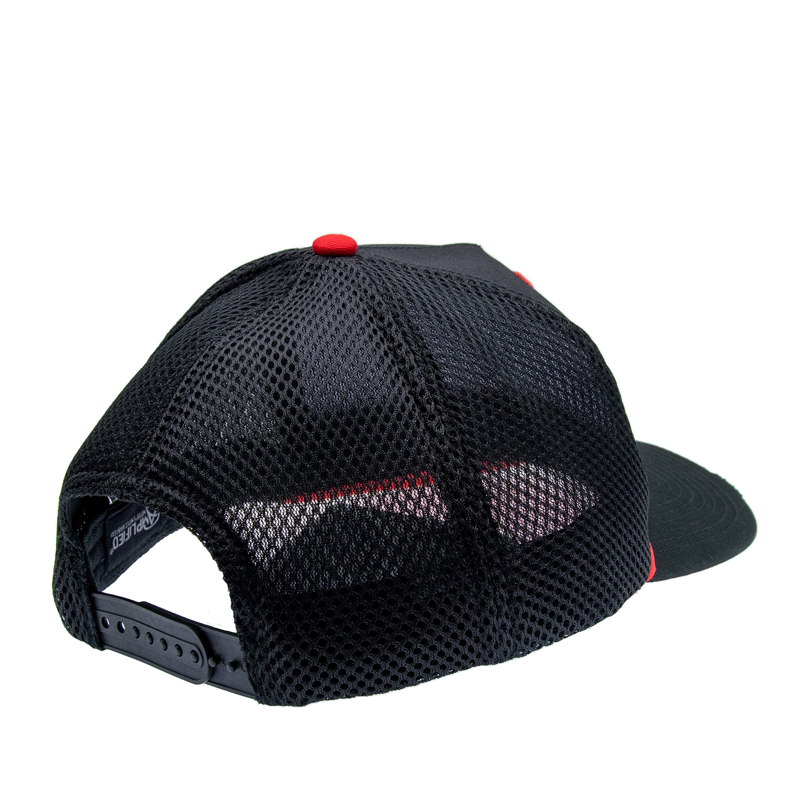 amplified-trucker-band-logo-cap-schwarz-snapback-mesh image 3