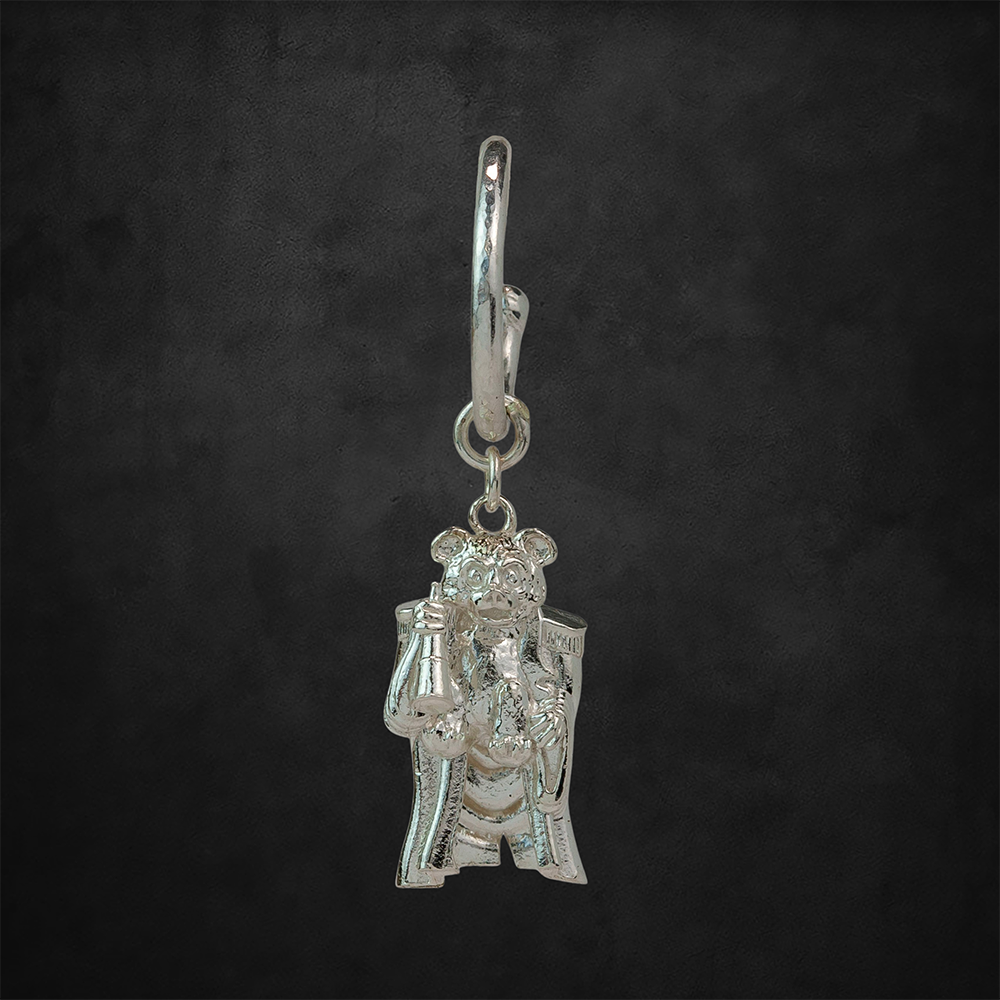 aerosmith-x-distefano-teddy-bear-creolen-ohrring-patina-single image 1
