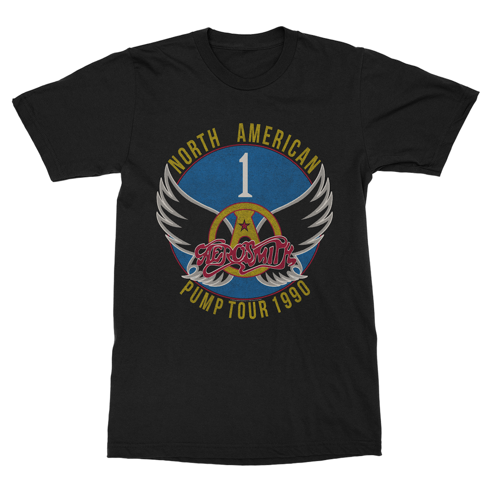aerosmith-pump-tour-1990-t-shirt-schwarz-unisex image 1
