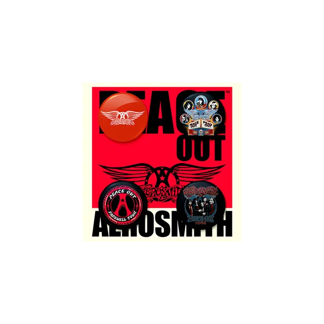 aerosmith-accessories-peace-out-button-set-4er-anstecker image 1