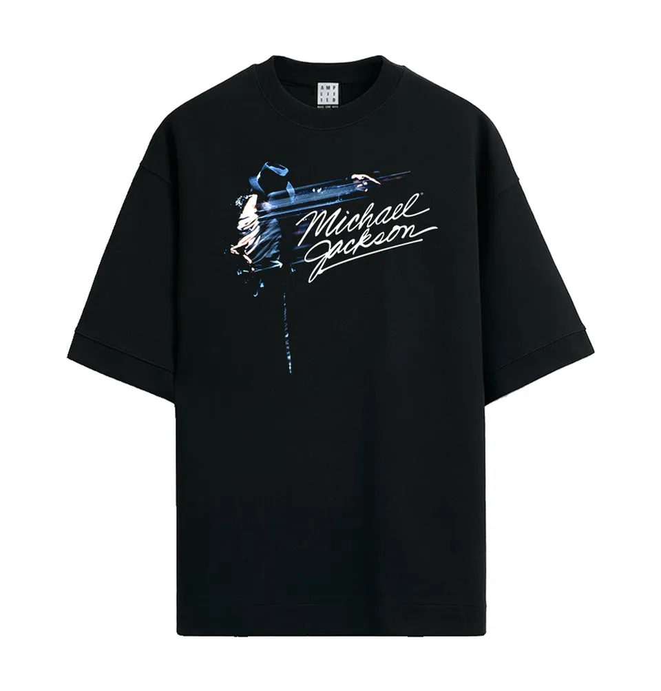 amplified-michael-jackson-oversized-t-shirt-240g-schwarz image 1