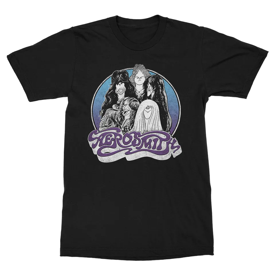 aerosmith-checkmate-t-shirt-schwarz-draw-the-line-vintage image 1