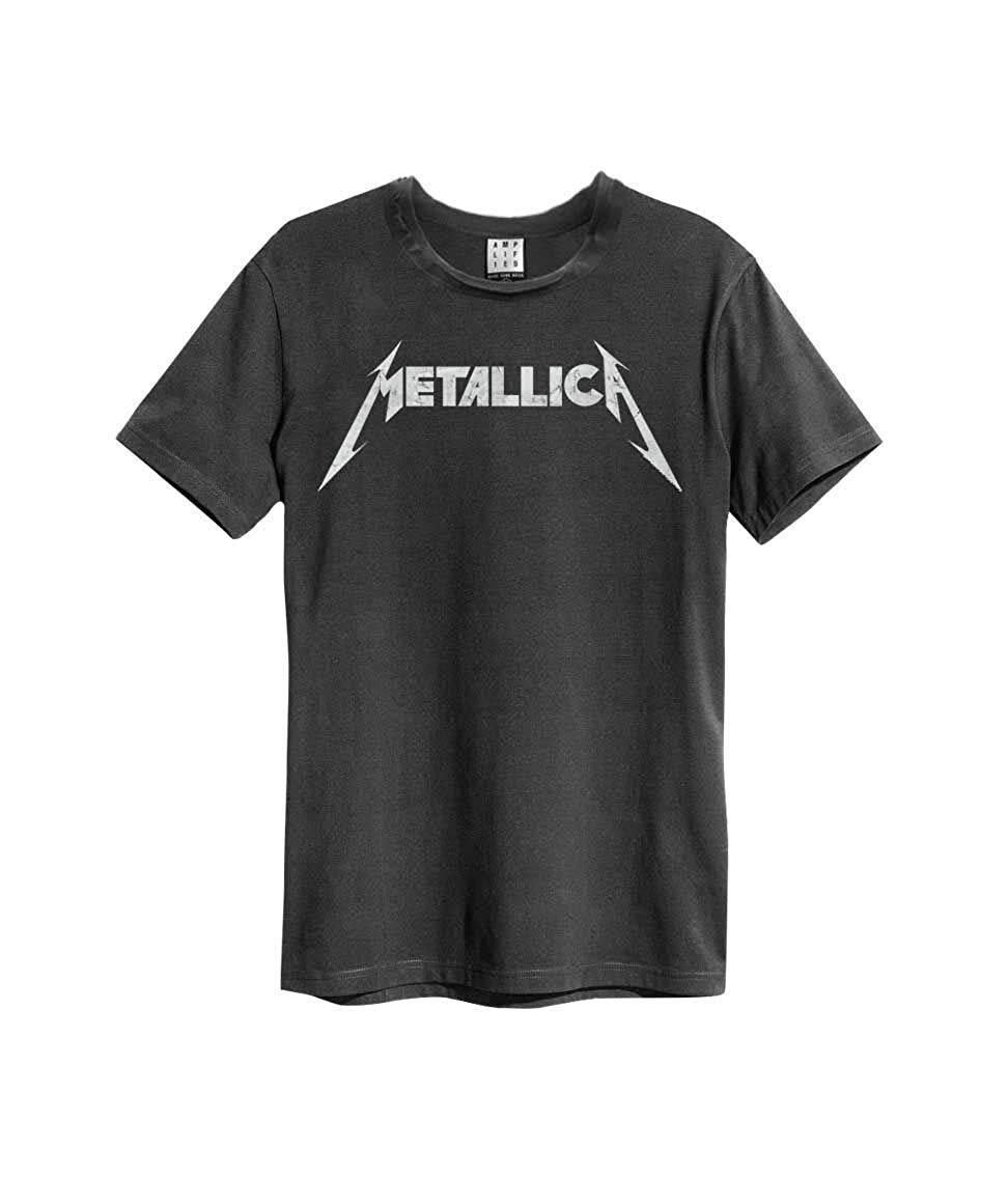 amplified-metallica-spiked-logo-t-shirt-grau image 2