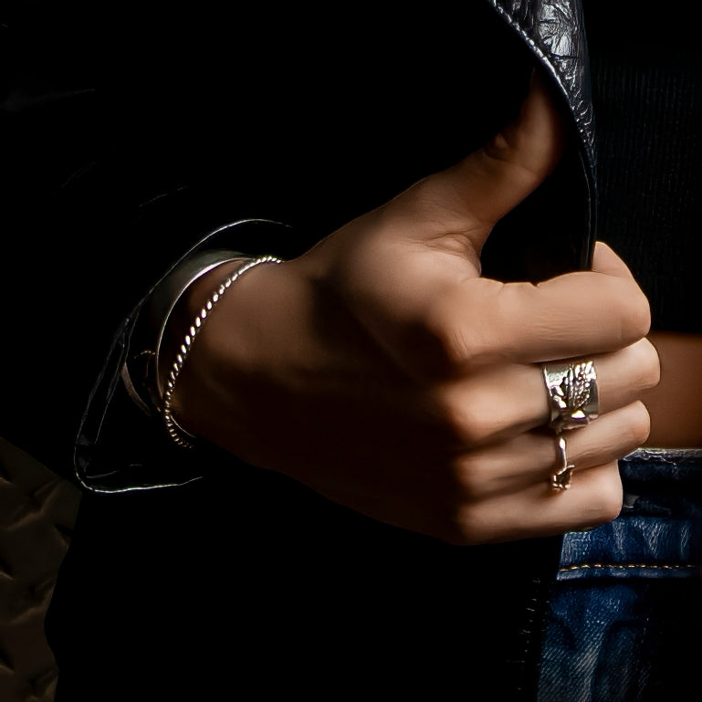 aerosmith-x-distefano-rock-band-ring-silber-13-mm-breit image 4