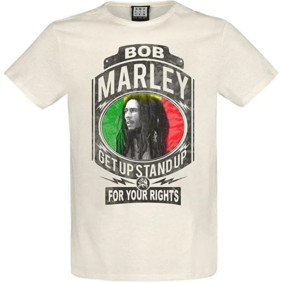 amplified-bob-marley-get-up-stand-up-t-shirt-wei-baumwolle image 1