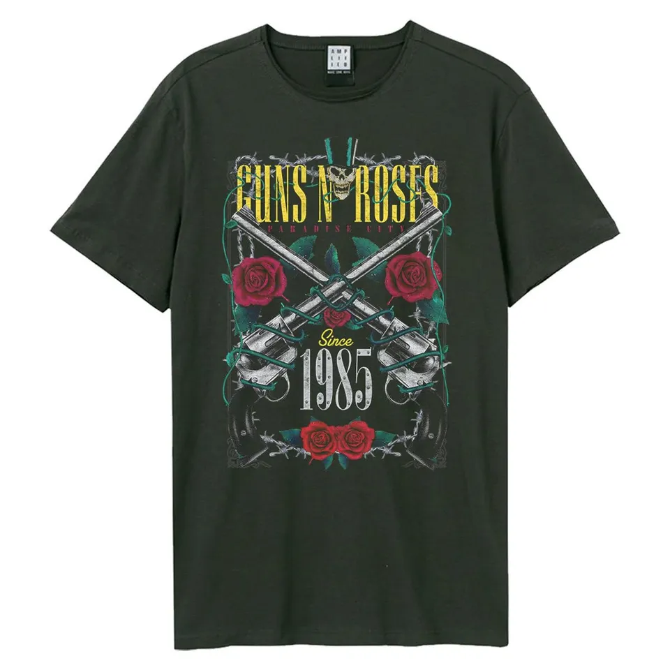 amplified-guns-n-roses-la-big-guns-t-shirt-dunkelgrau-gr-l image 1