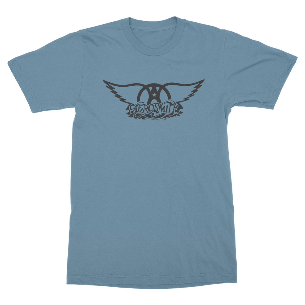 aerosmith-black-wings-t-shirt-unisex-blau-gr-e-l-mit-logo image 1