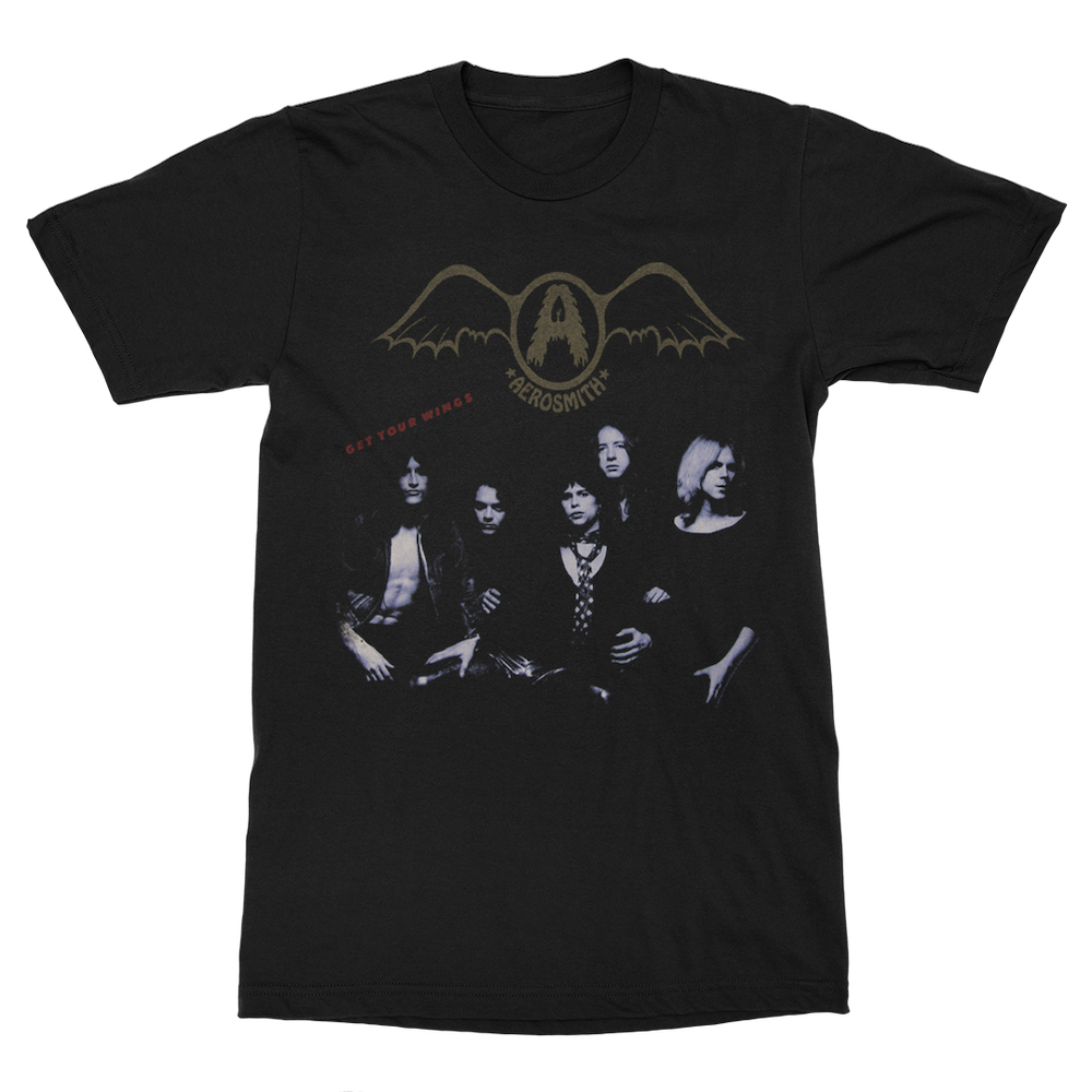 aerosmith-get-your-wings-t-shirt-schwarz-album-cover image 1