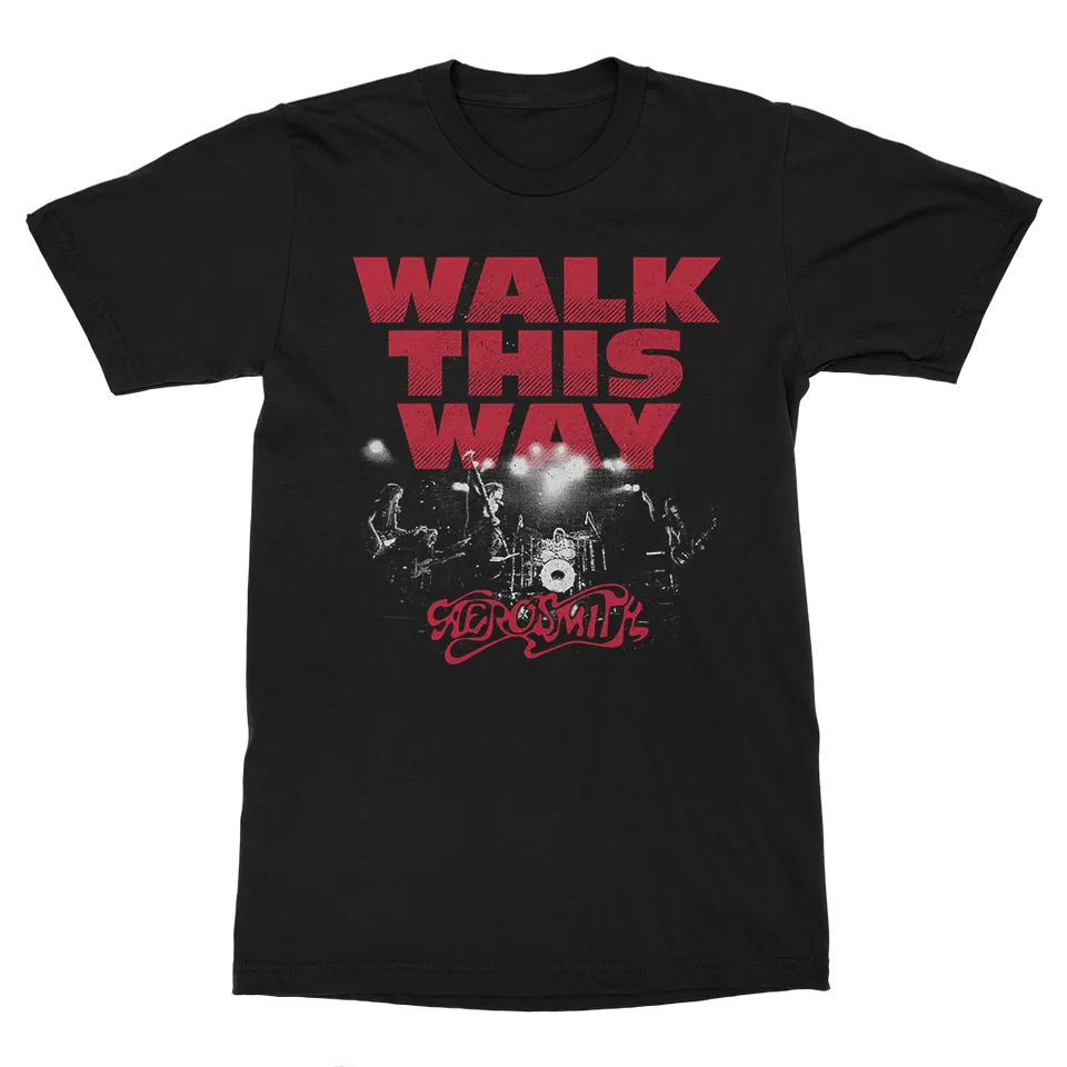 aerosmith-walk-this-way-t-shirt-schwarz-unisex image 1
