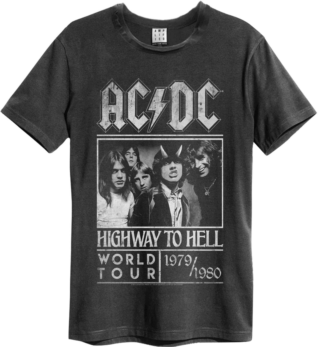 amplified-ac-dc-highway-to-hell-t-shirt-herren-dunkelgrau-poster image 6