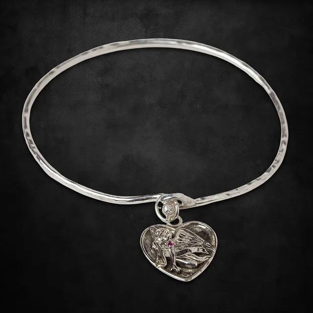 aerosmith-x-distefano-angel-heart-bangle-silber-herz image 1