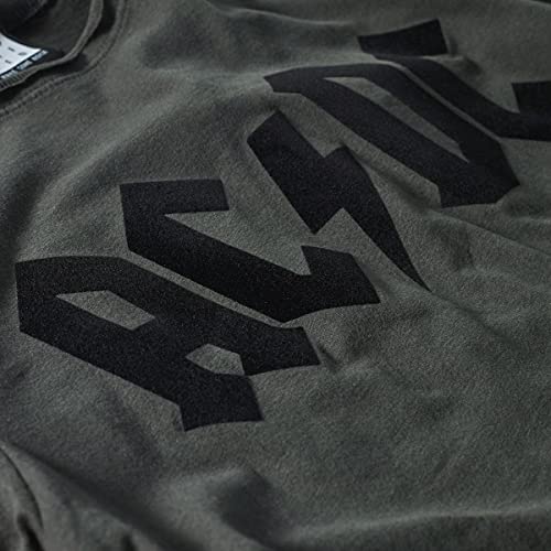 amplified-ac-dc-black-flock-logo-band-t-shirt-schwarz image 5
