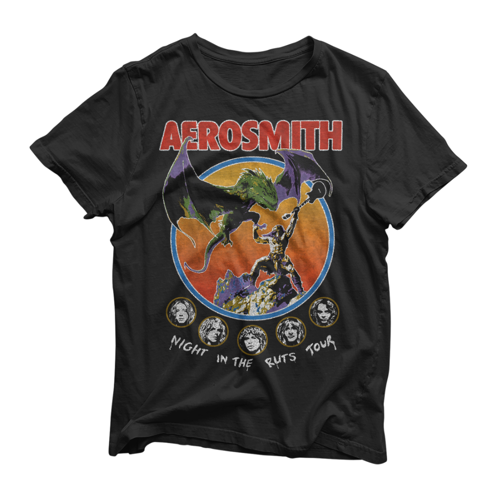 aerosmith-ruts-new-era-t-shirt-schwarz-unisex image 1