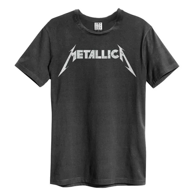 amplified-metallica-logo-t-shirt-grau-xl-loose-fit image 1