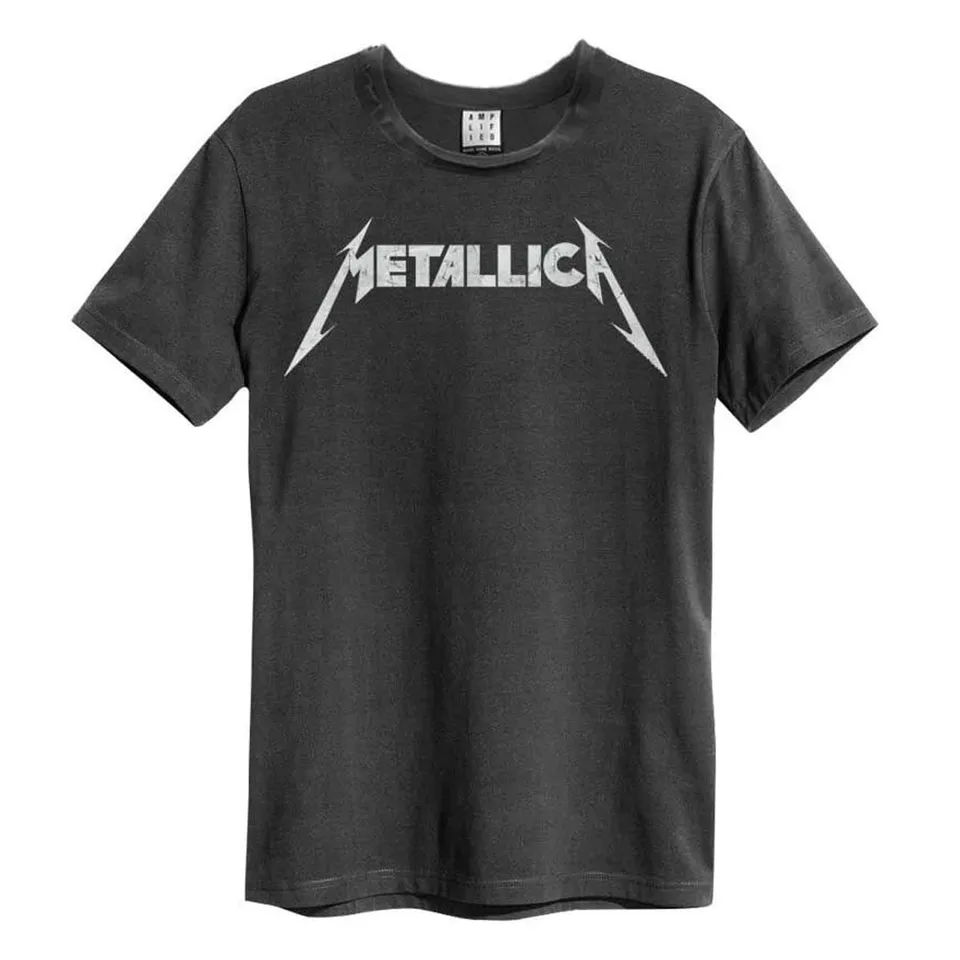 amplified-metallica-logo-t-shirt-grau-xl-loose-fit image 1