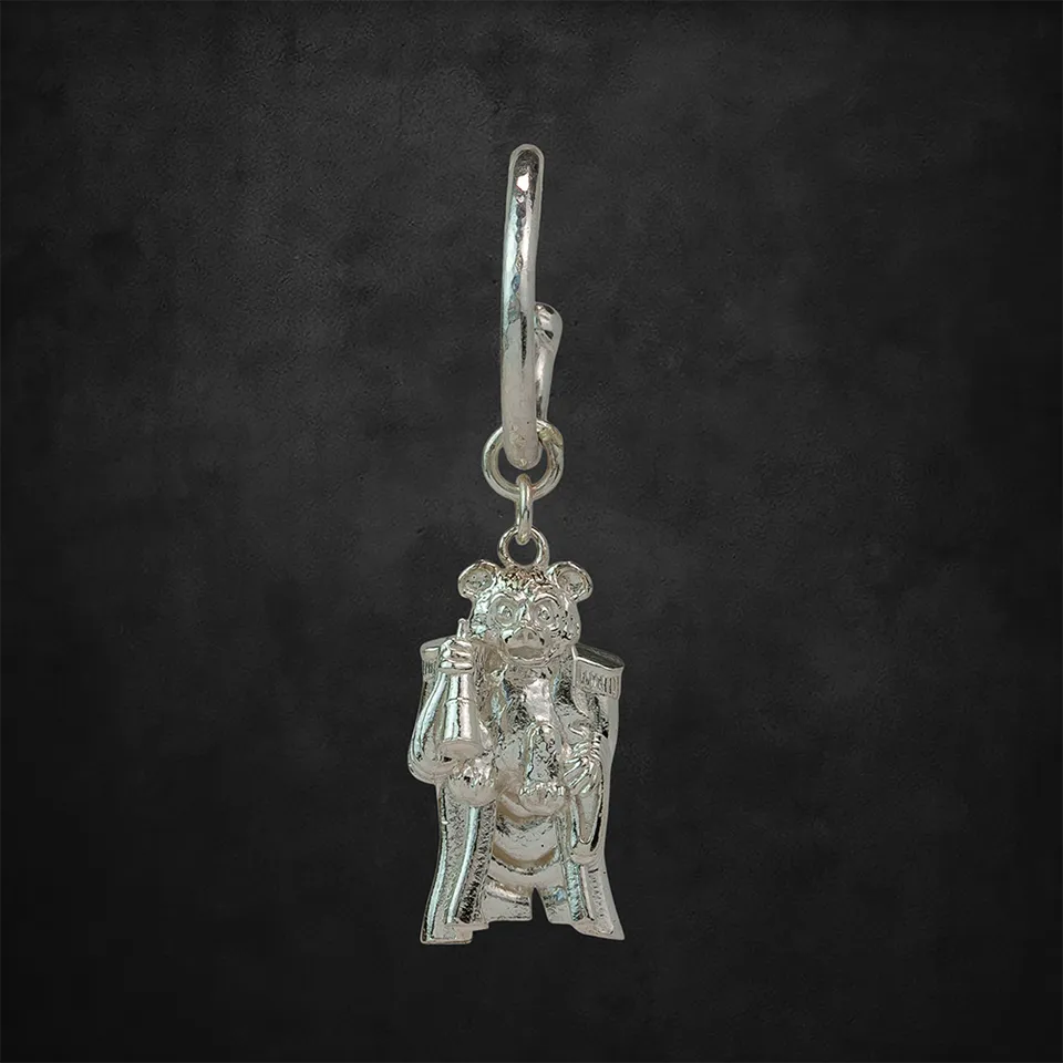aerosmith-x-distefano-teddy-bear-creolen-ohrring-patina-single image 1