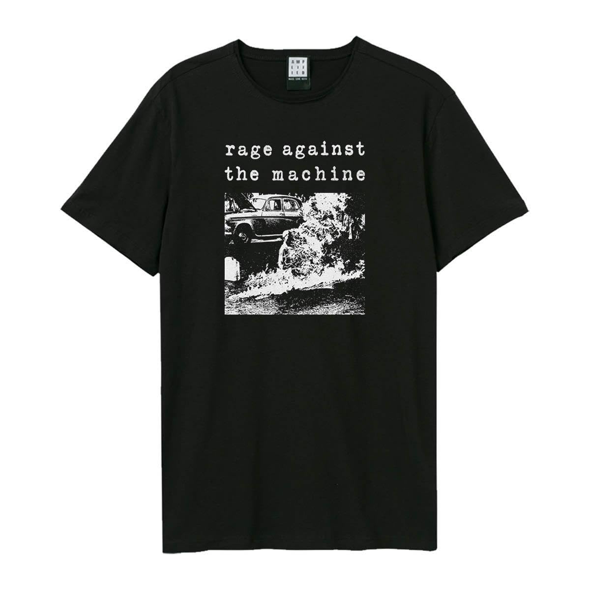 amplified-rage-against-the-machine-monk-fire-shirt-l-schwarz image 1