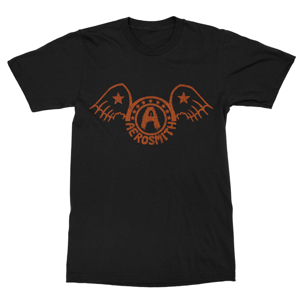 aerosmith-batwings-t-shirt-schwarz-unisex-wings-logo image 1